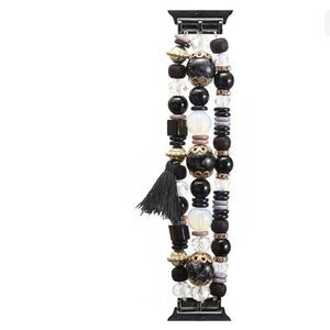 Bohemian Natural Bead Crystal Watch Band Women Bracelet for Apple Watch 42-44mm
